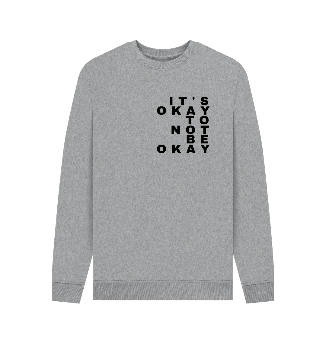 Light Heather Printed Sweater Front