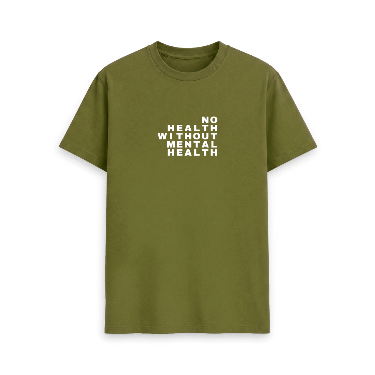 Moss Green Printed T-shirt Front