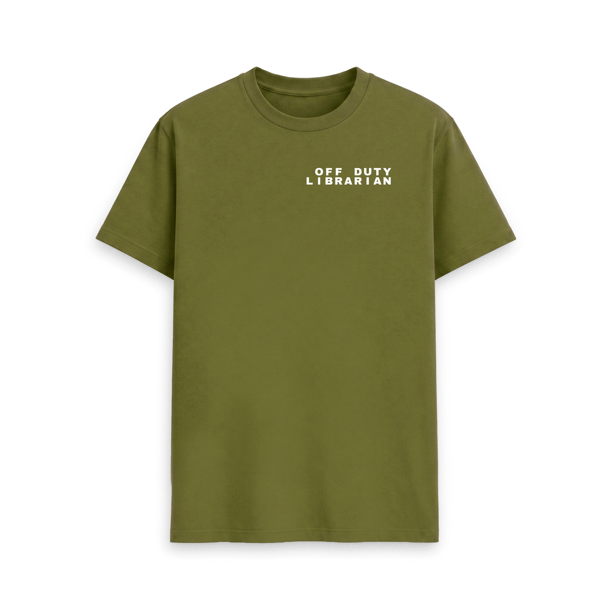 Moss Green Printed T-shirt Front