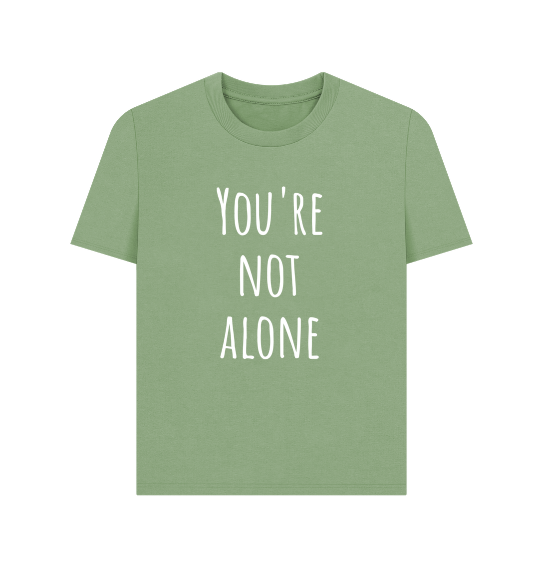 Sage You're Not Alone Organic Cotton Mental Health T-Shirt Women's