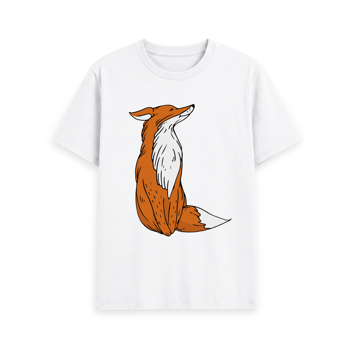 White Printed T-shirt Front