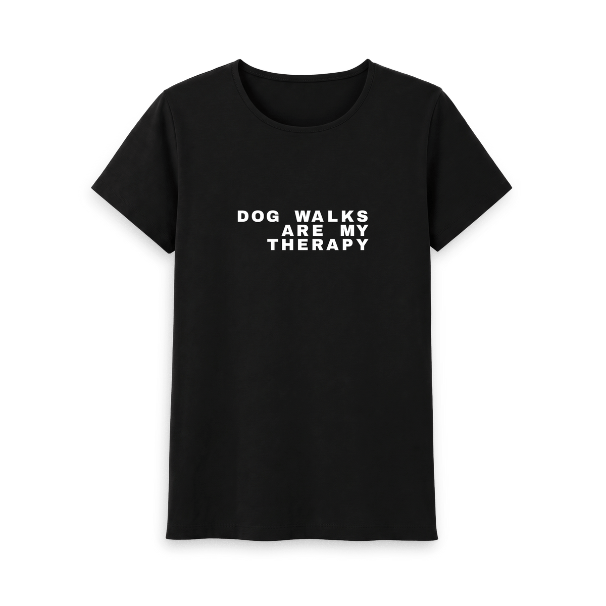 Black Printed T-shirt Front