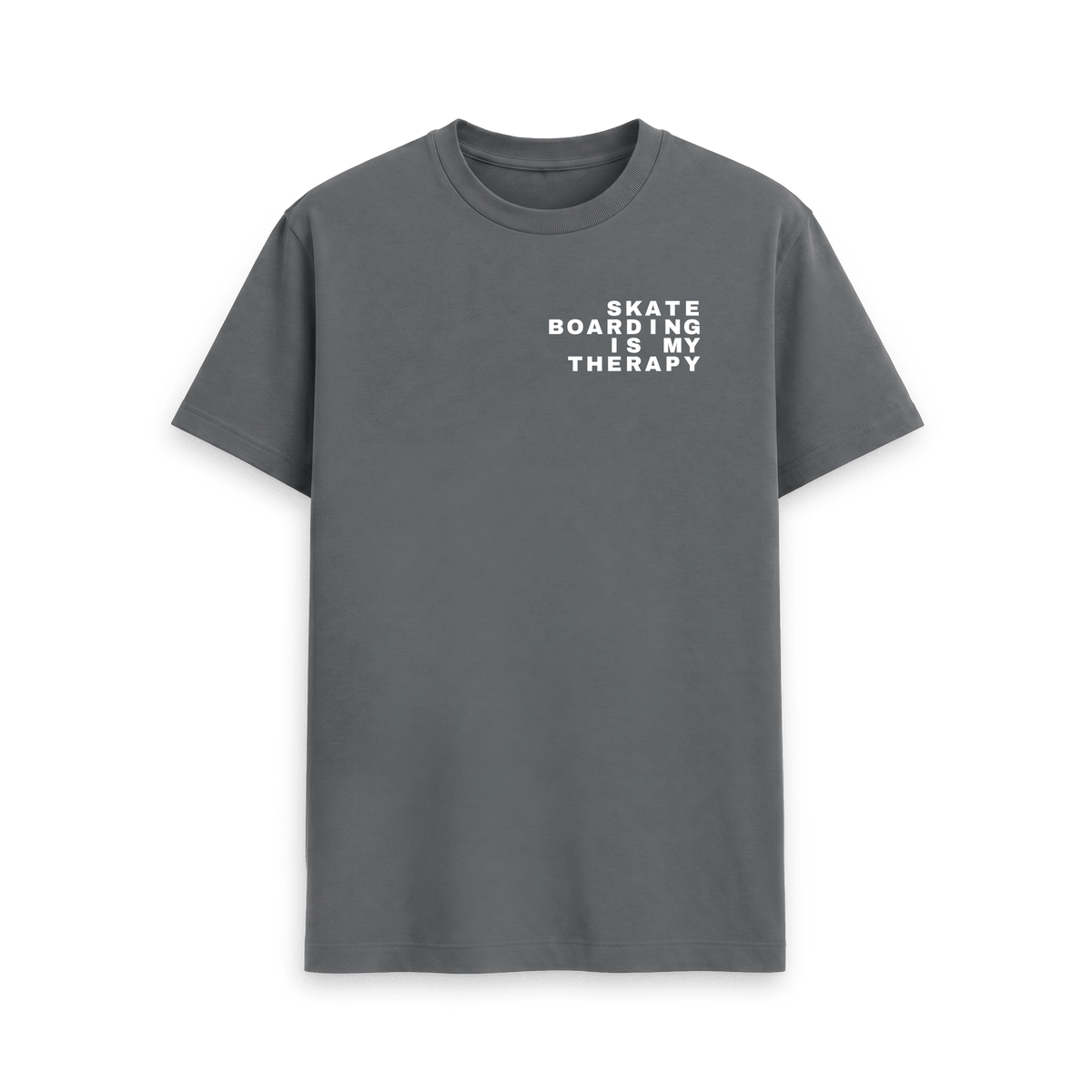 Slate Grey Printed T-shirt Front