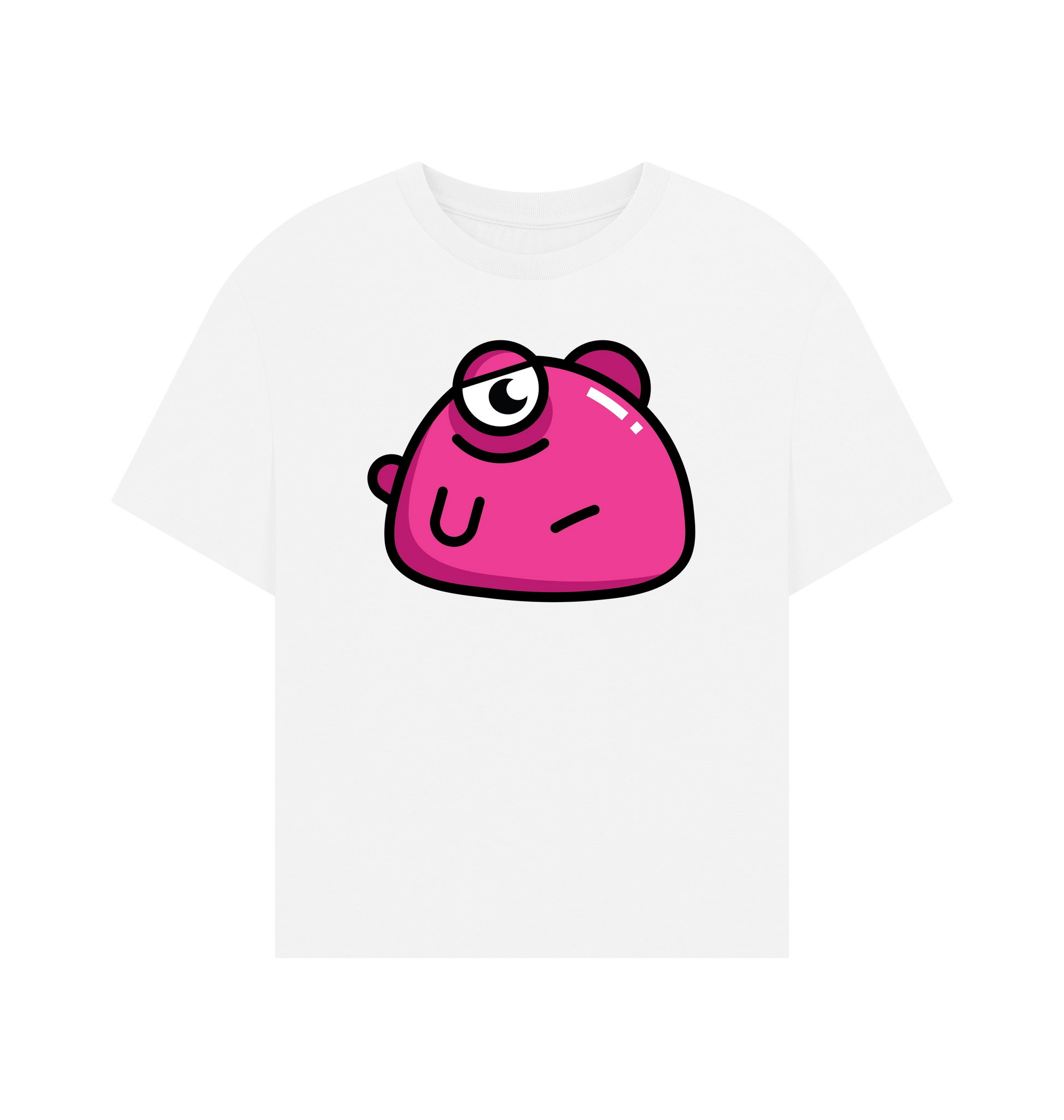 White Printed T-shirt Front