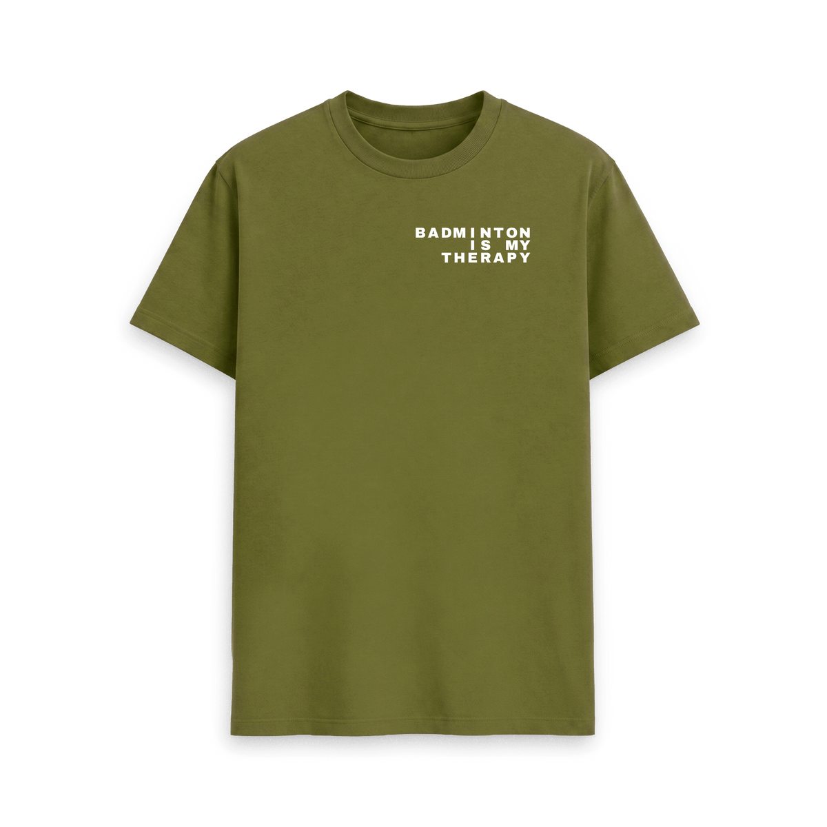 Moss Green Printed T-shirt Front