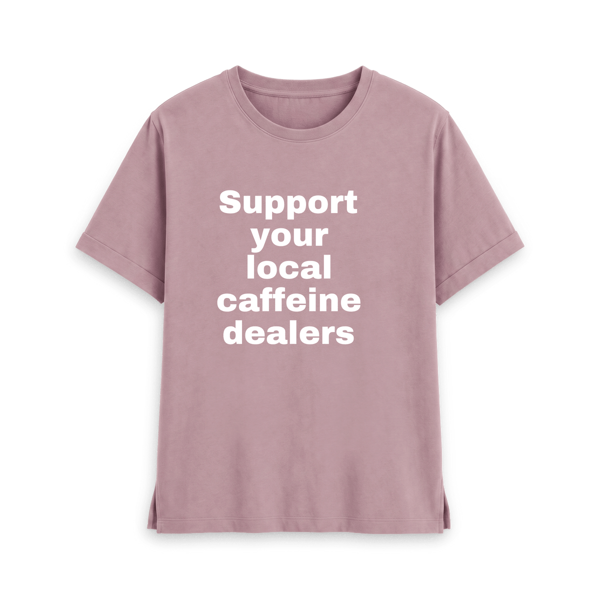Mauve Printed T-shirt Front