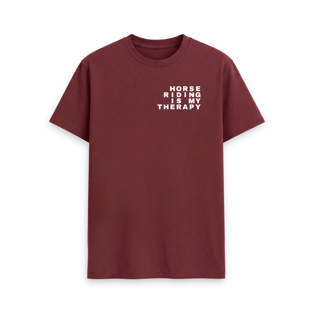 Red Wine Printed T-shirt Front