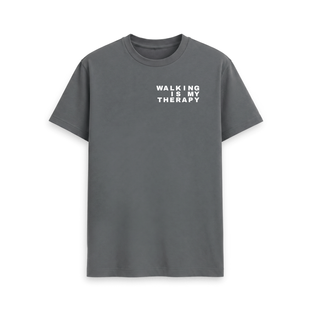 Slate Grey Printed T-shirt Front