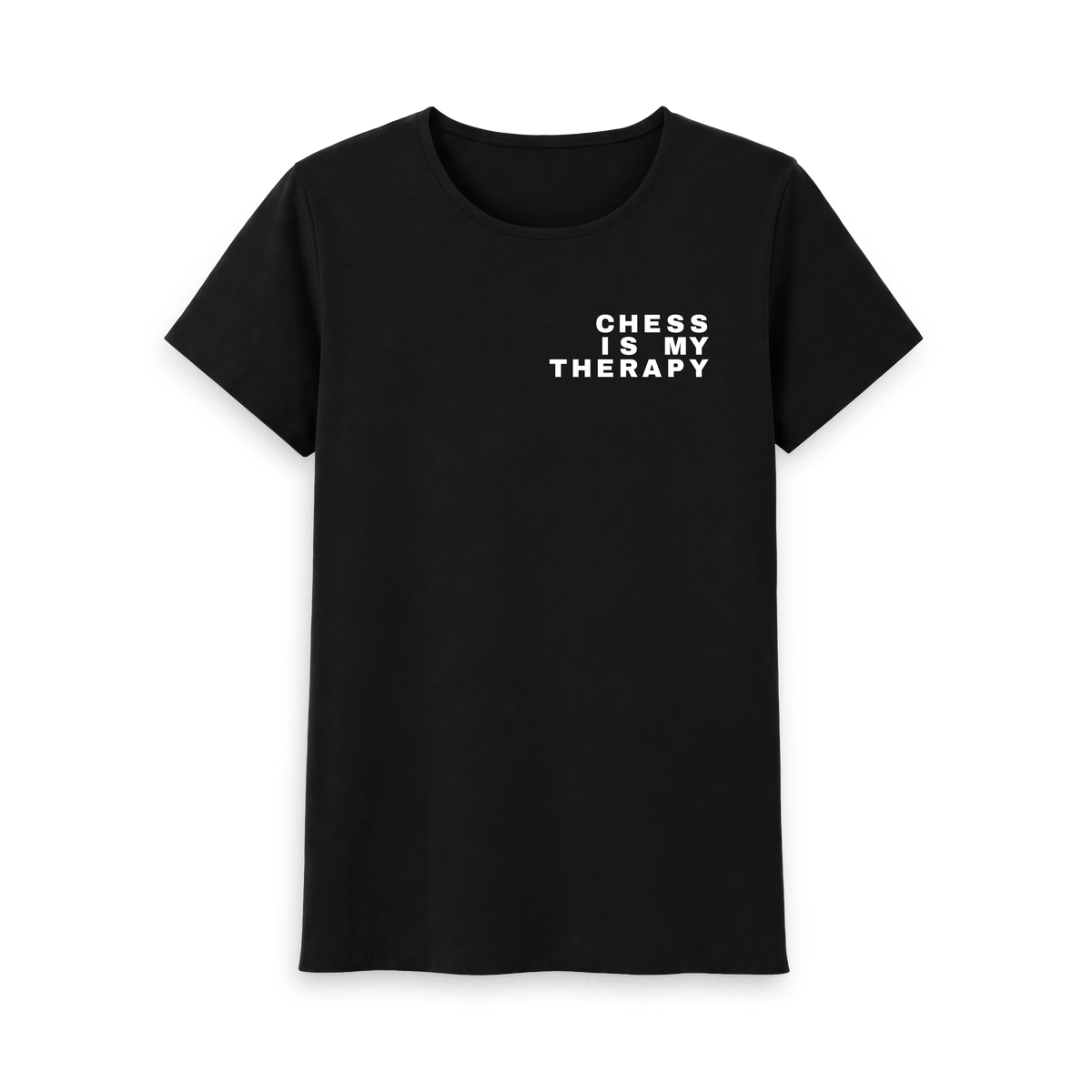 Black Printed T-shirt Front