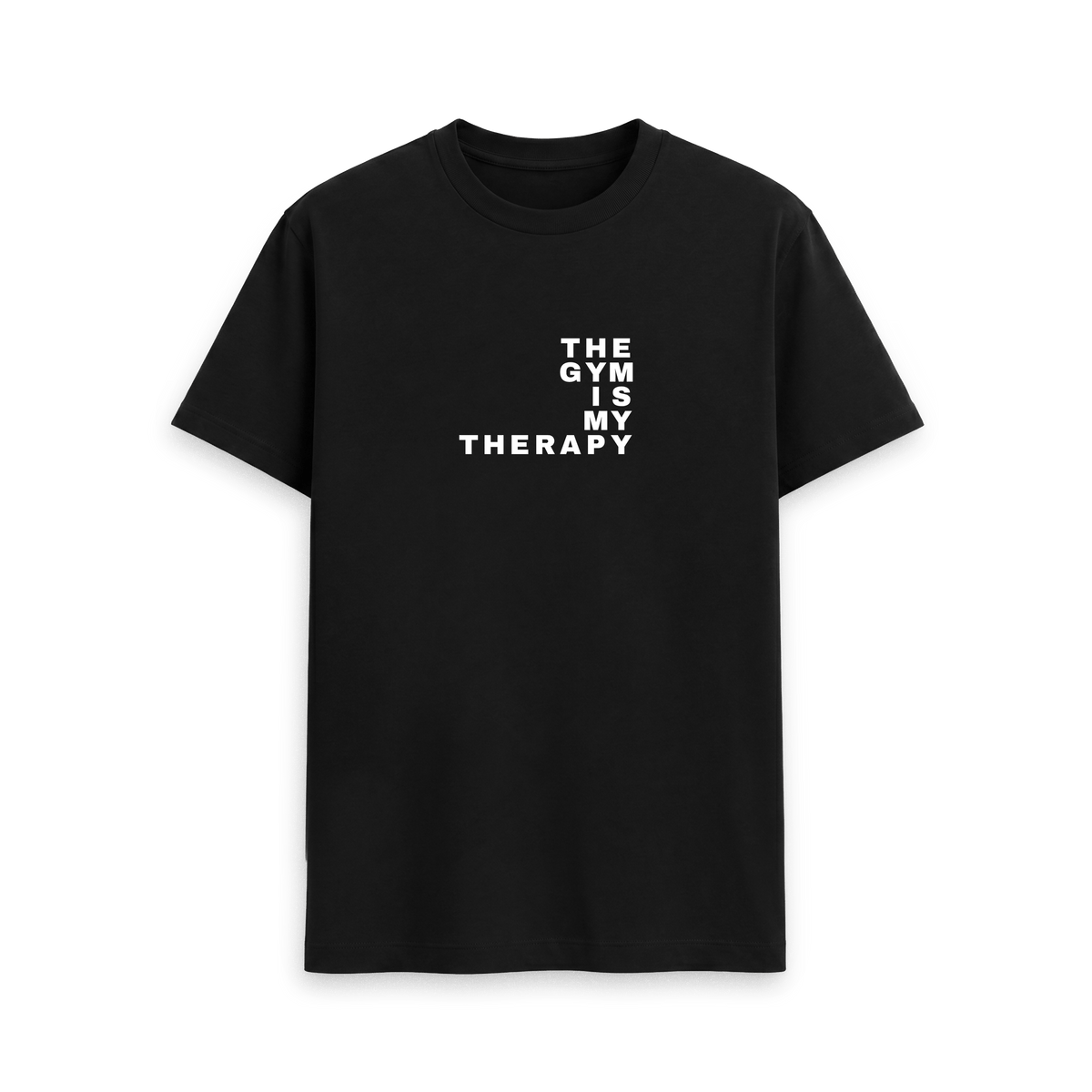 Black Printed T-shirt Front