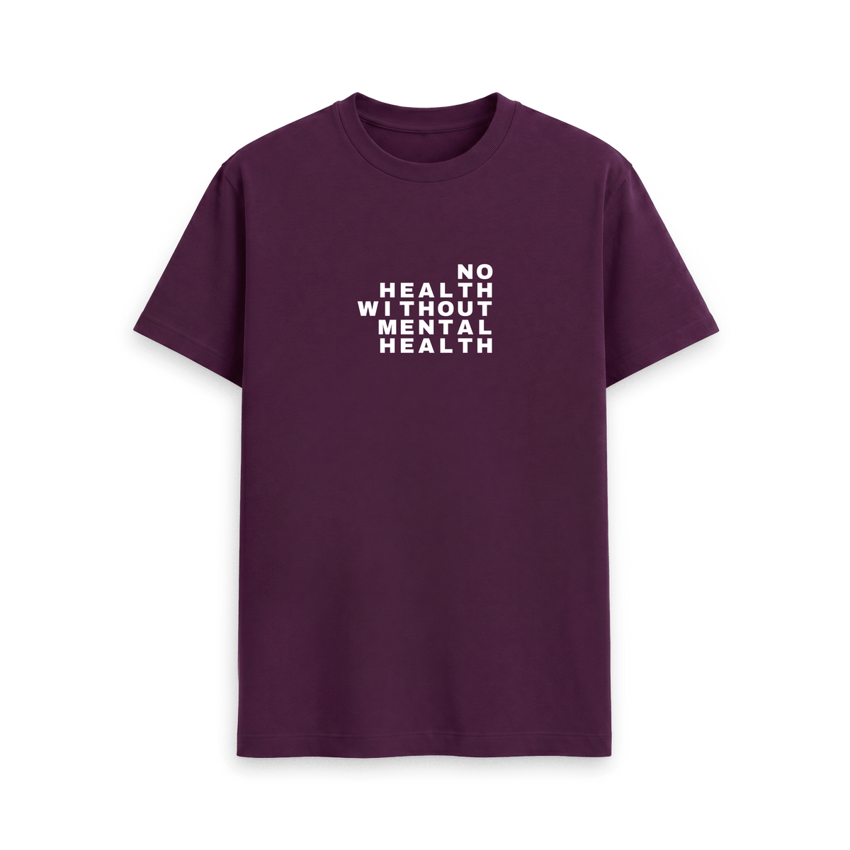 Purple Printed T-shirt Front