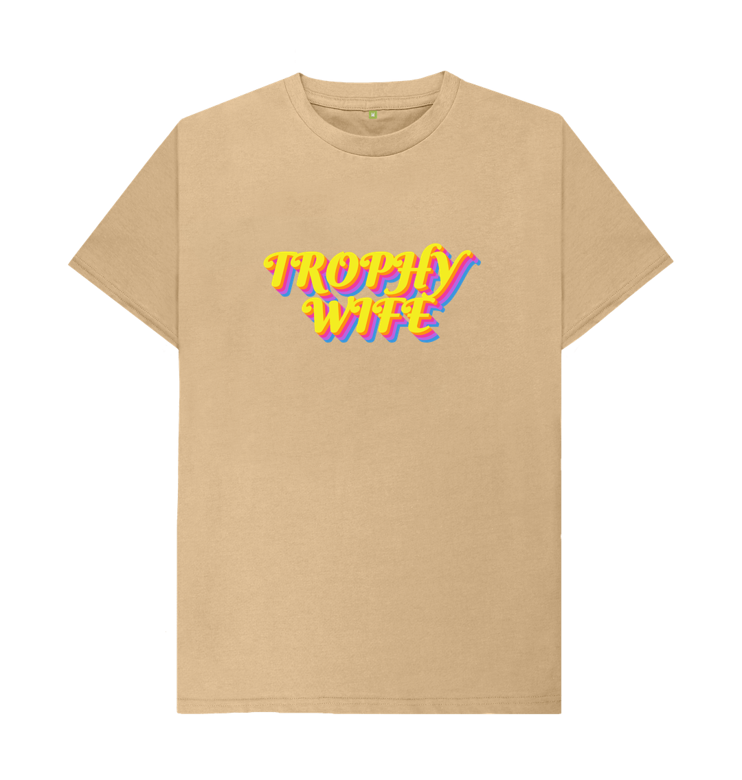 Sand Organic Cotton Woman's Trophy Wife T-Shirt