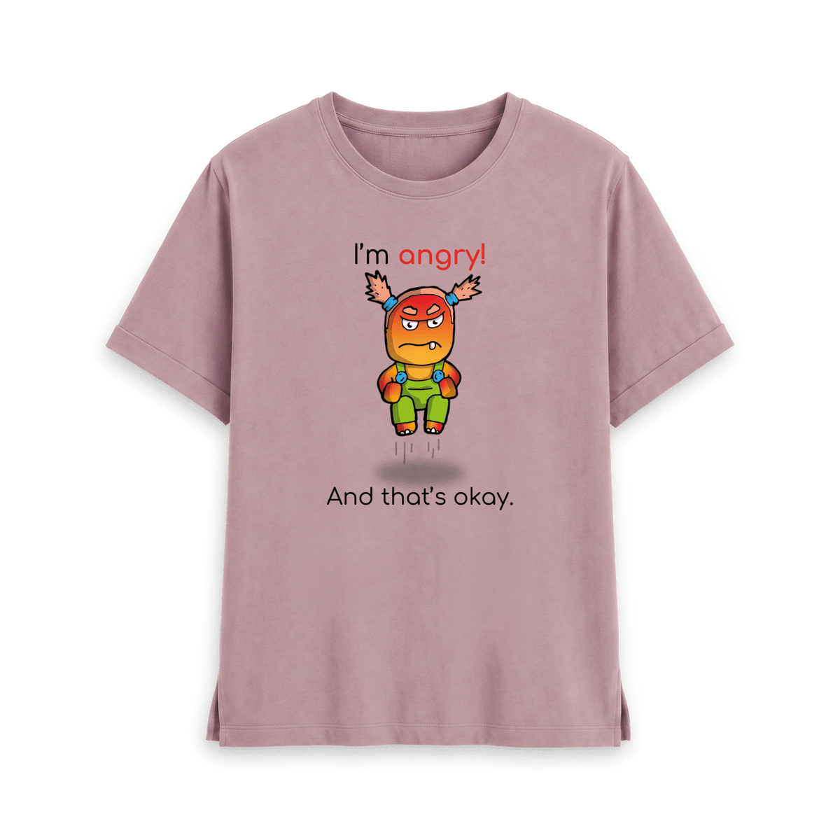 Mauve Printed T-shirt Front