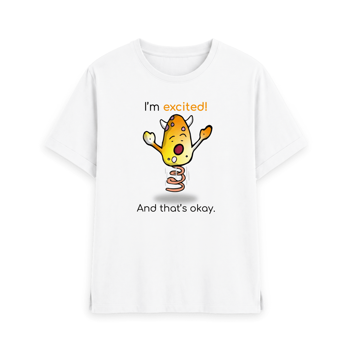 White Printed T-shirt Front