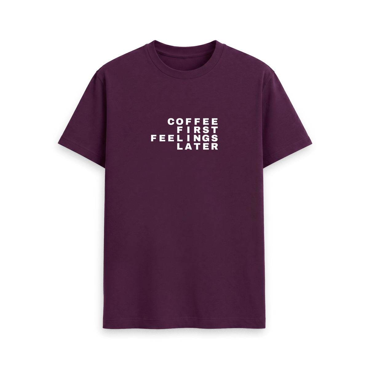 Purple Printed T-shirt Front