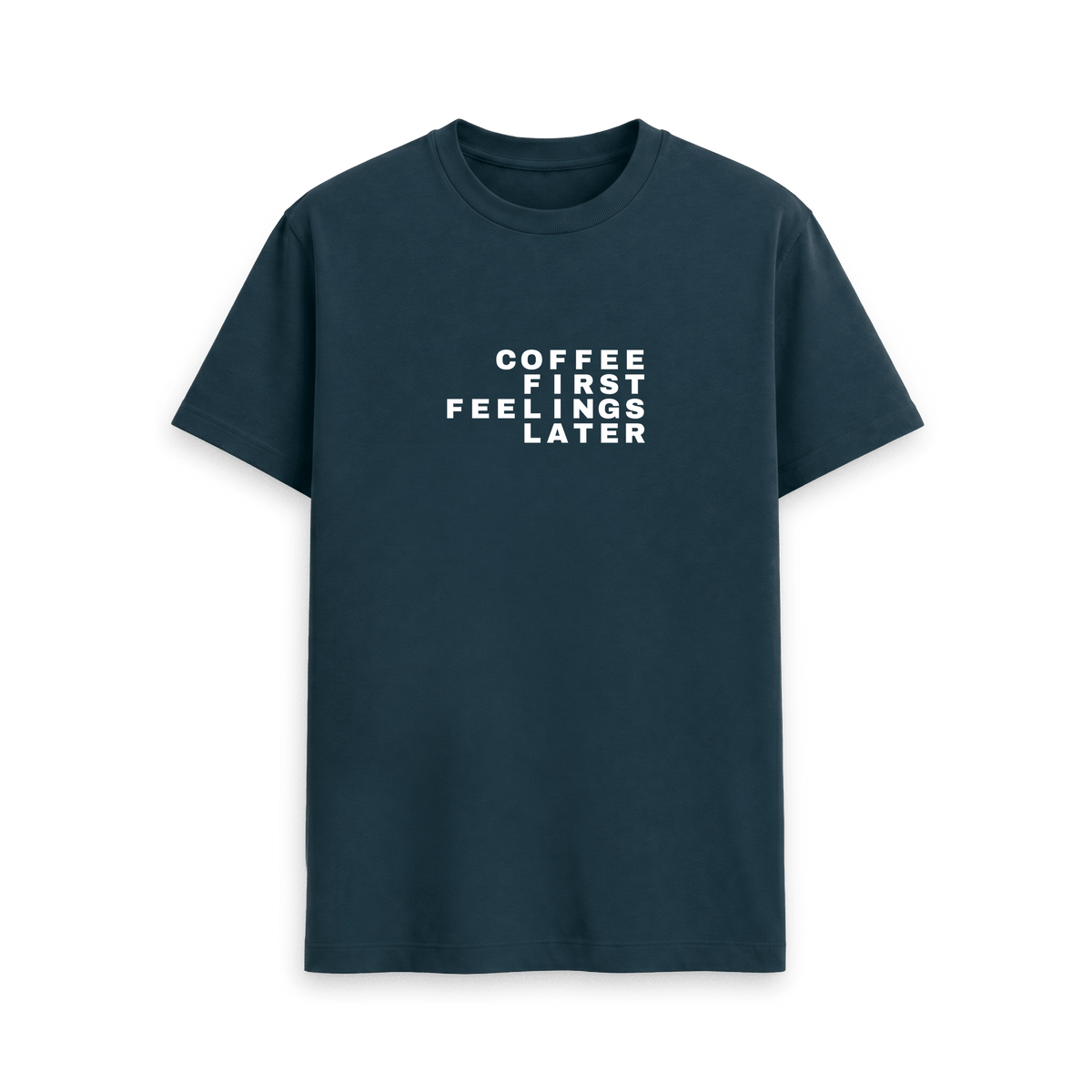Denim Blue Printed T-shirt Front