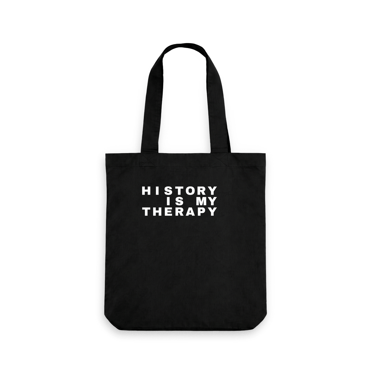 Black Printed Bag Front