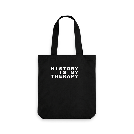 Black Printed Bag Front