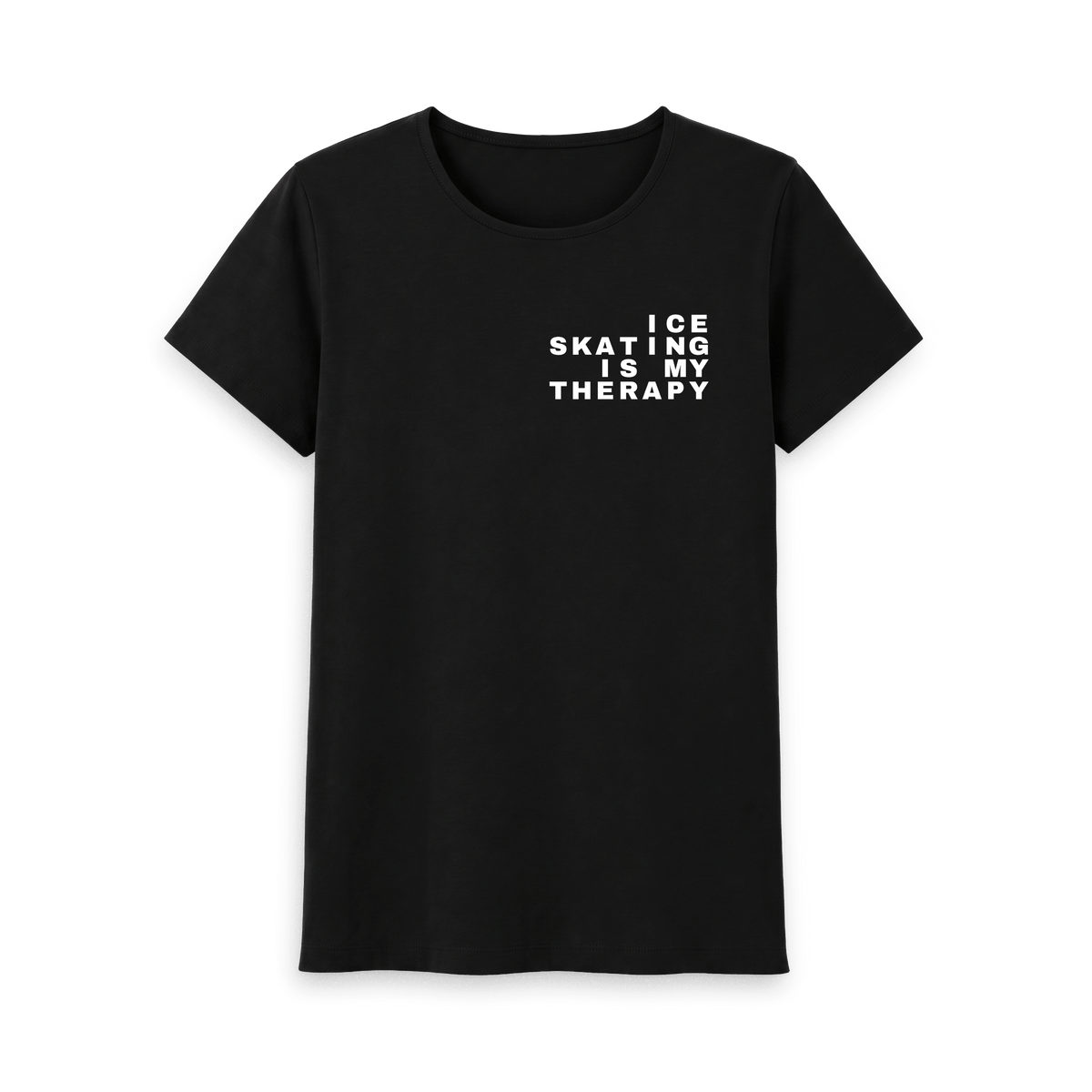 Black Printed T-shirt Front