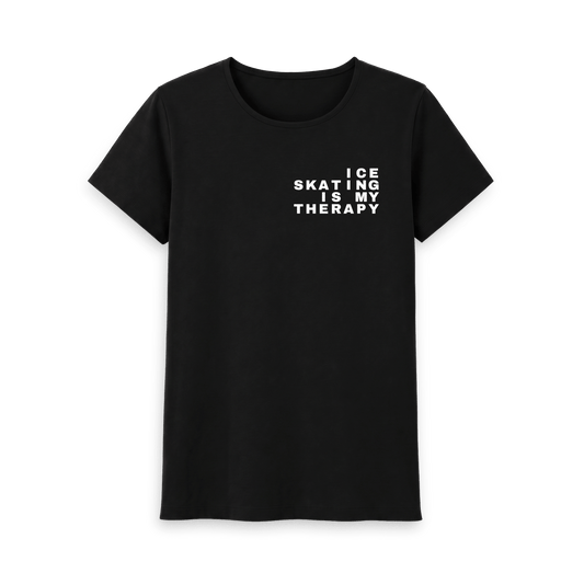 Black Printed T-shirt Front