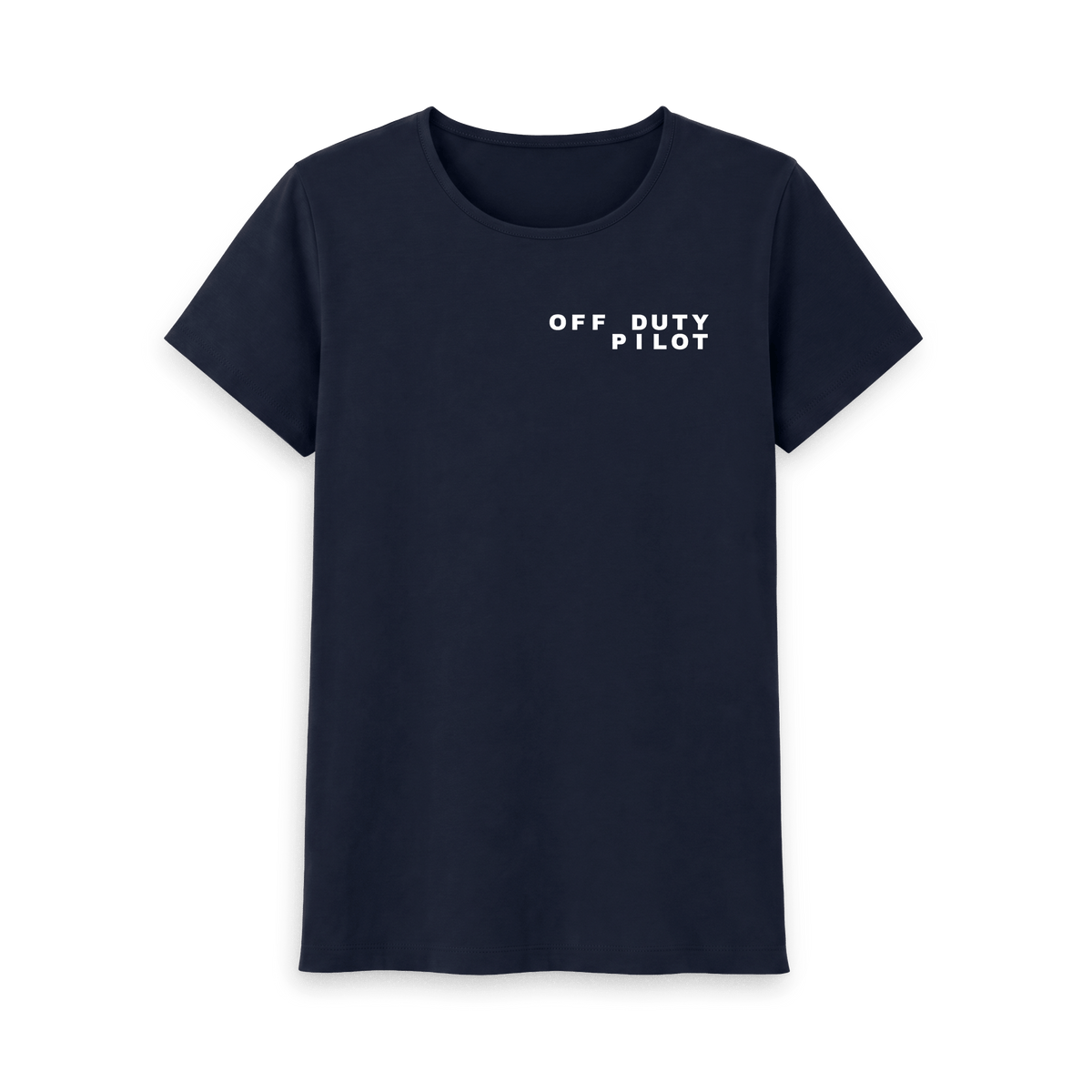 Navy Blue Printed T-shirt Front