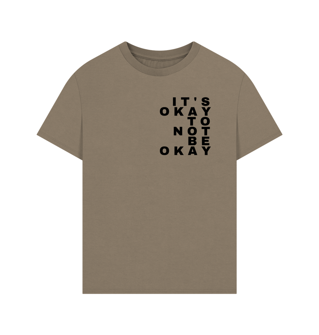 Willow It's Okay to Not Be Okay Mental Health Organic Cotton Oversized T-Shirt Men's