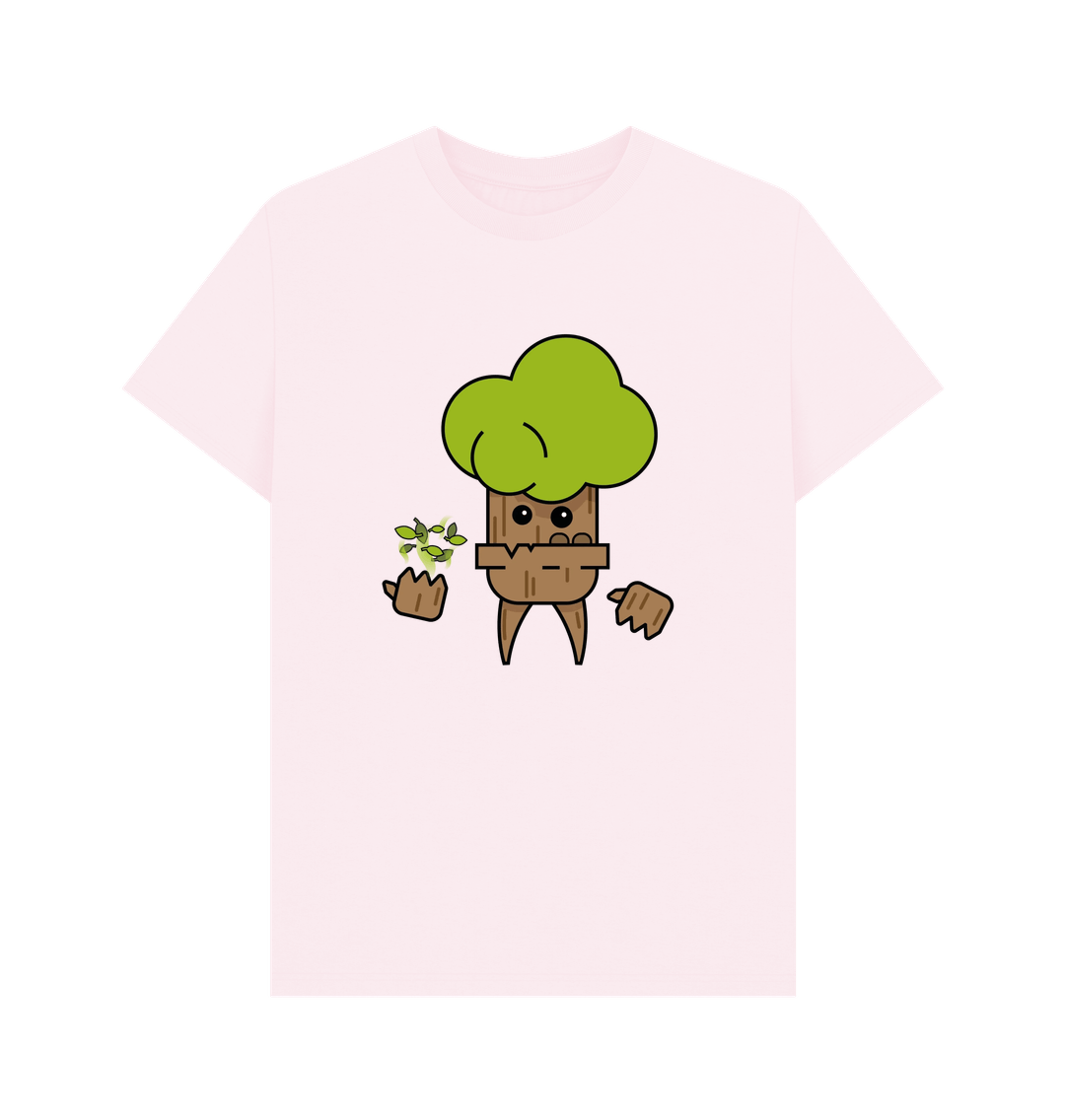 Pink Organic Cotton Men's Tree Spirit T-Shirt