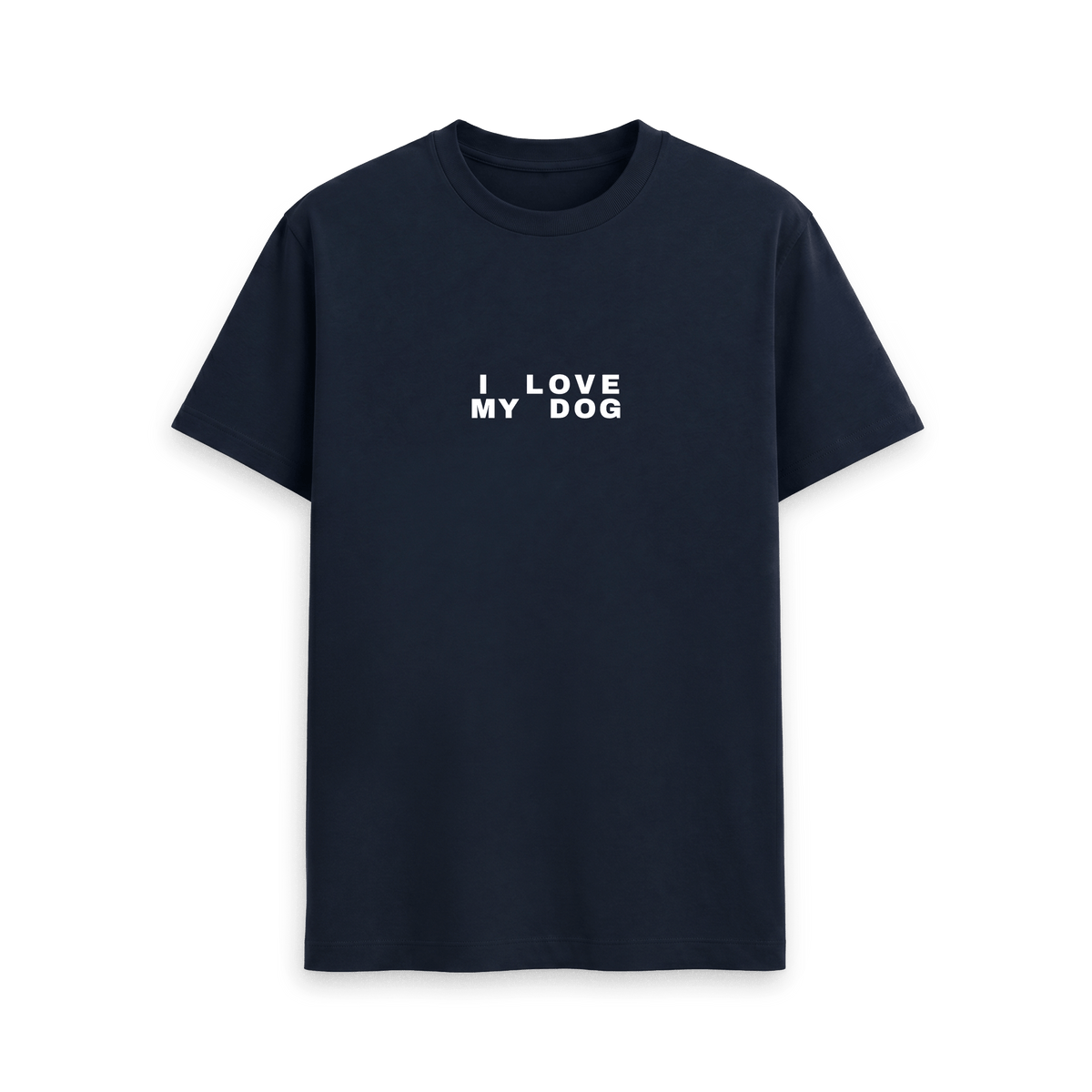 Navy Blue Printed T-shirt Front