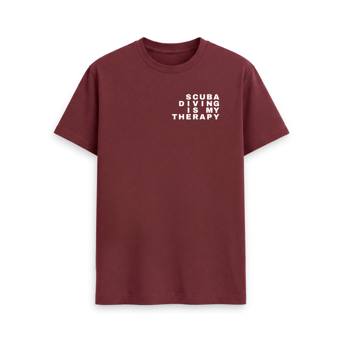 Red Wine Printed T-shirt Front
