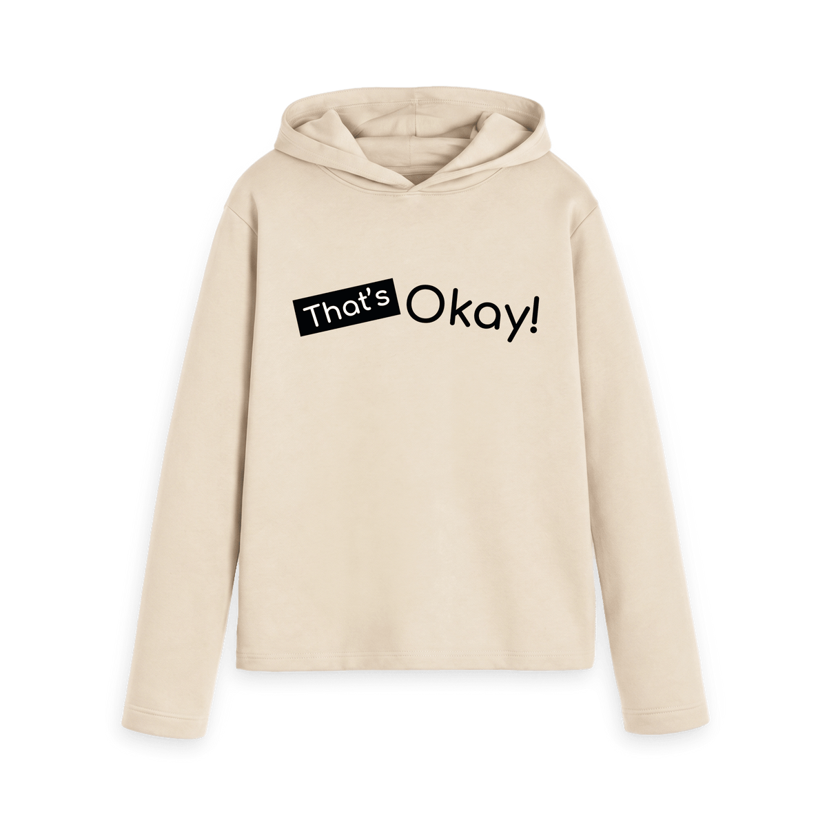 Oat Printed Hoody Front