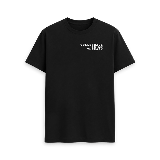 Black Printed T-shirt Front