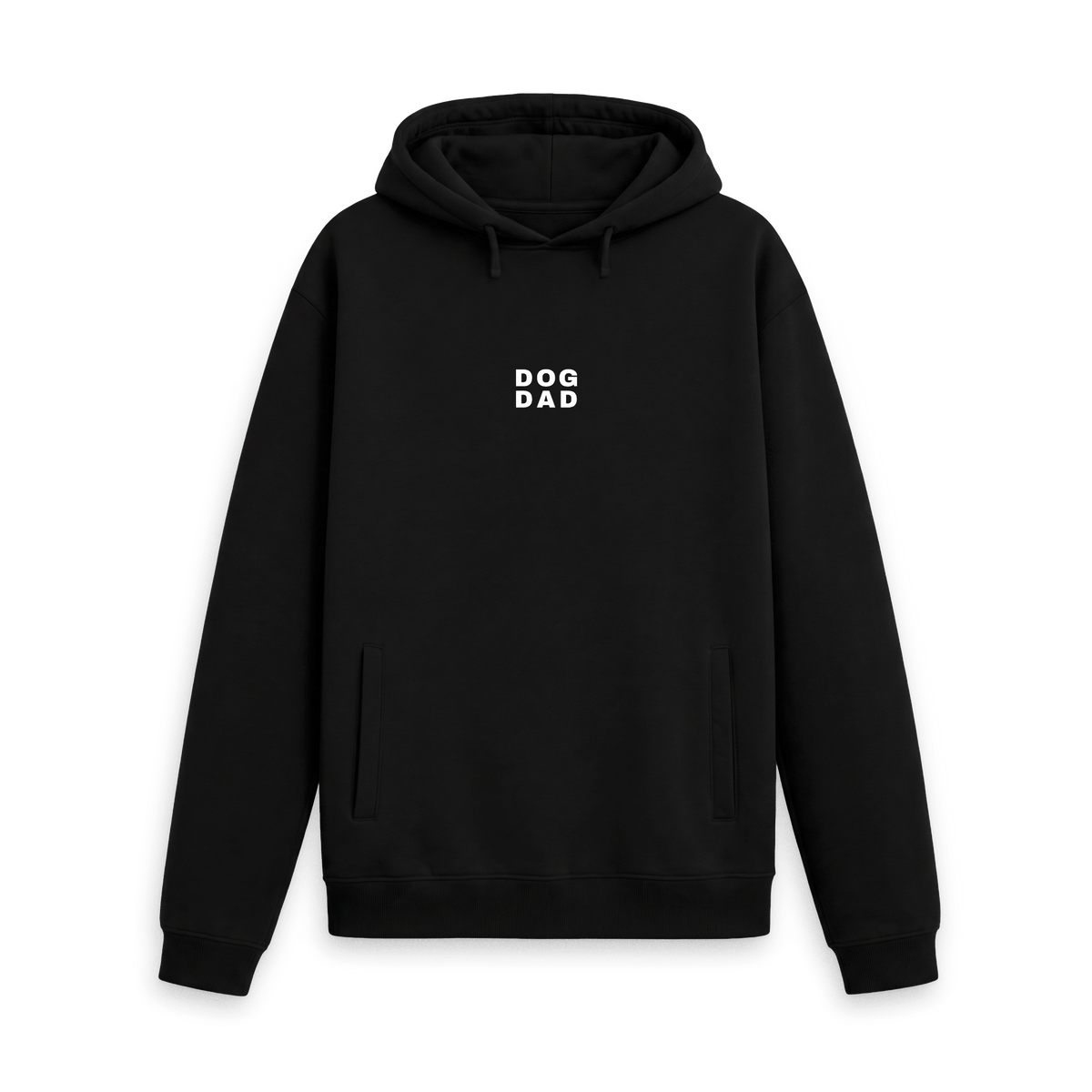 Black Printed Hoody Front
