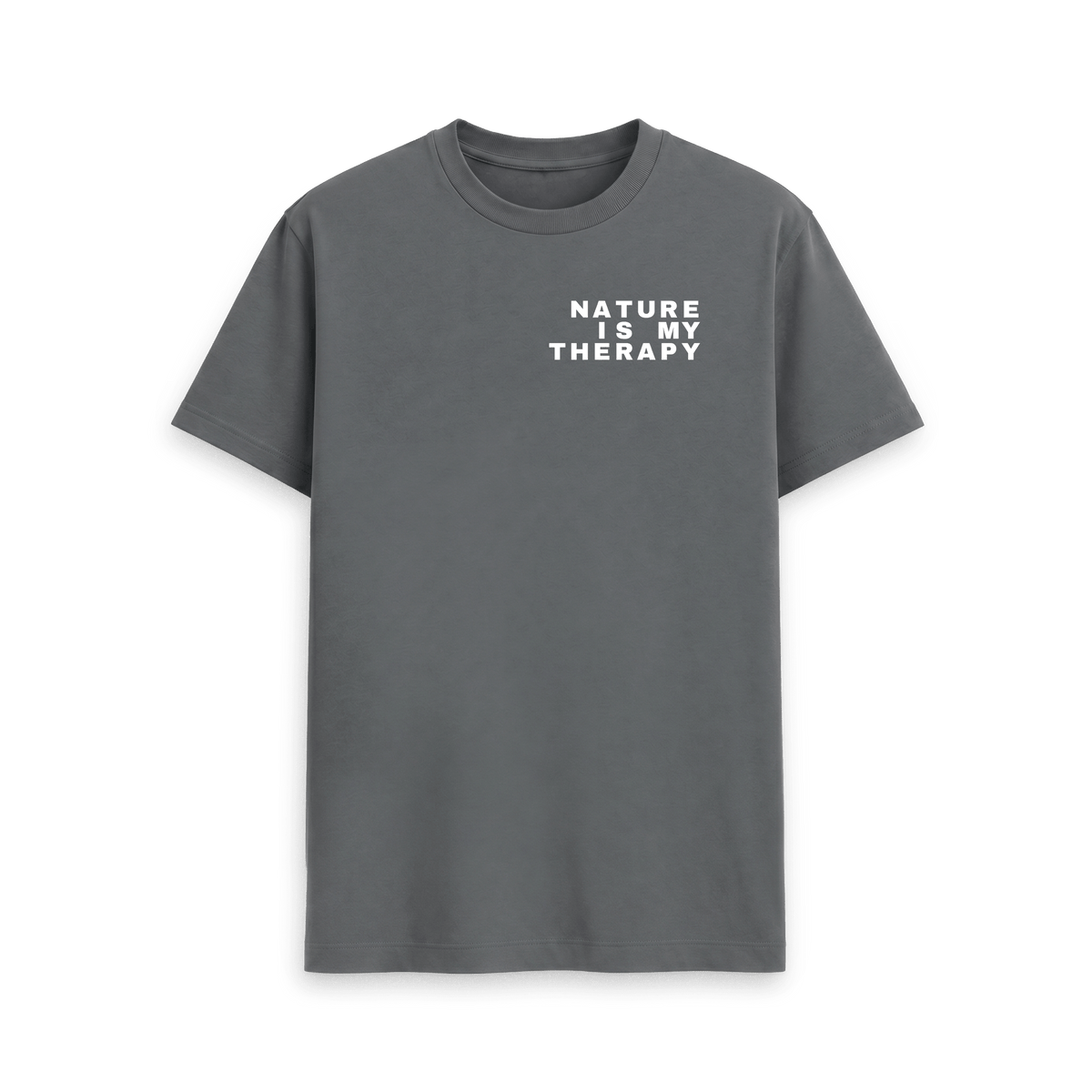 Slate Grey Printed T-shirt Front