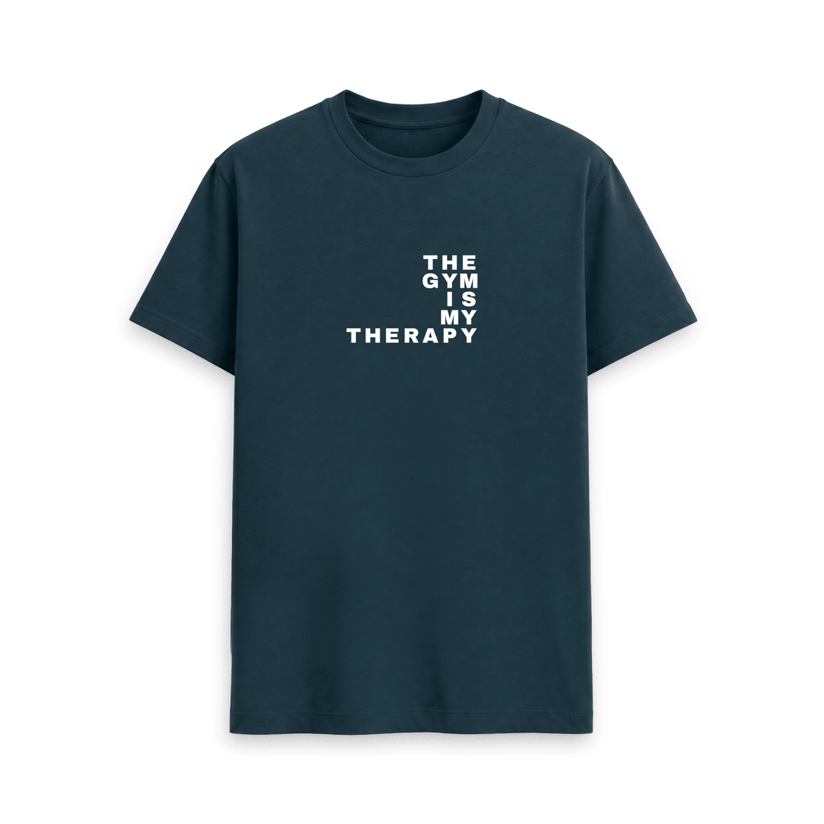 Denim Blue Printed T-shirt Front