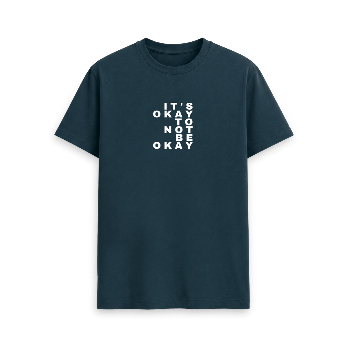 Denim Blue Printed T-shirt Front