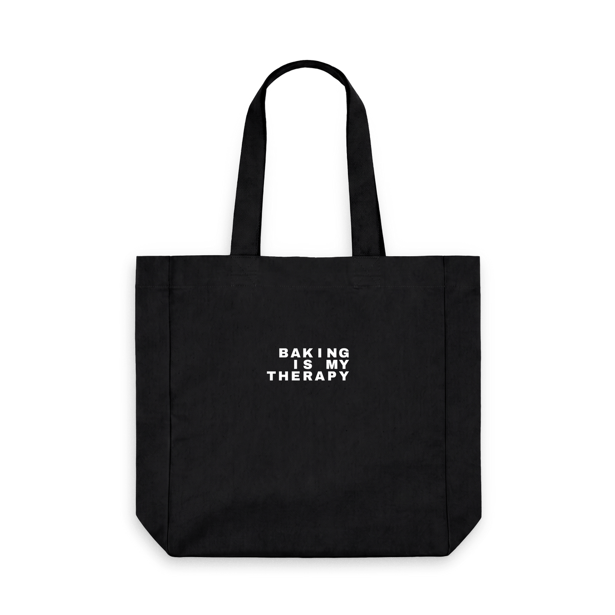 Black Printed Bag Front