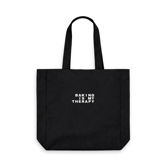 Black Printed Bag Front