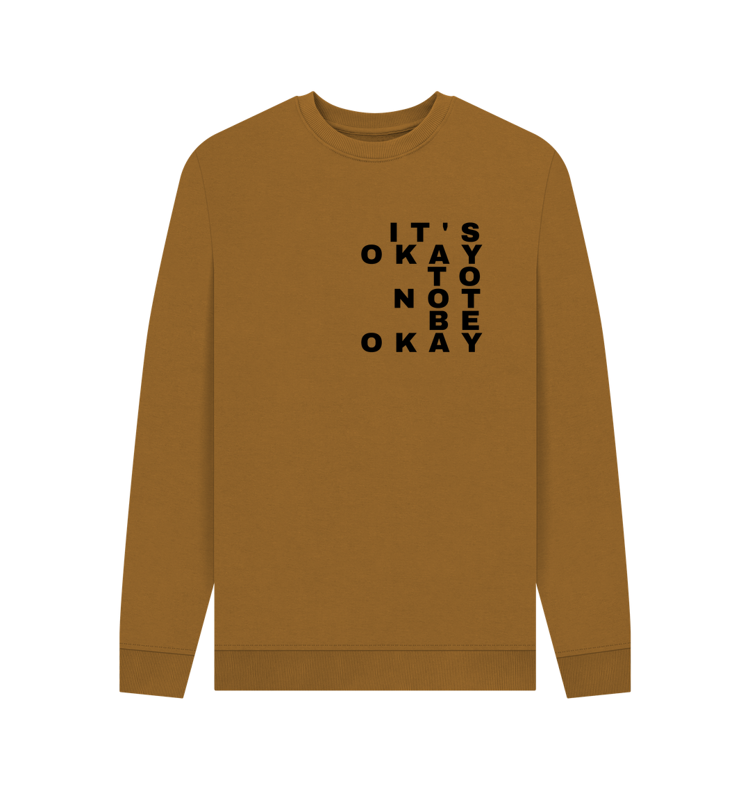 Brown Printed Sweater Front