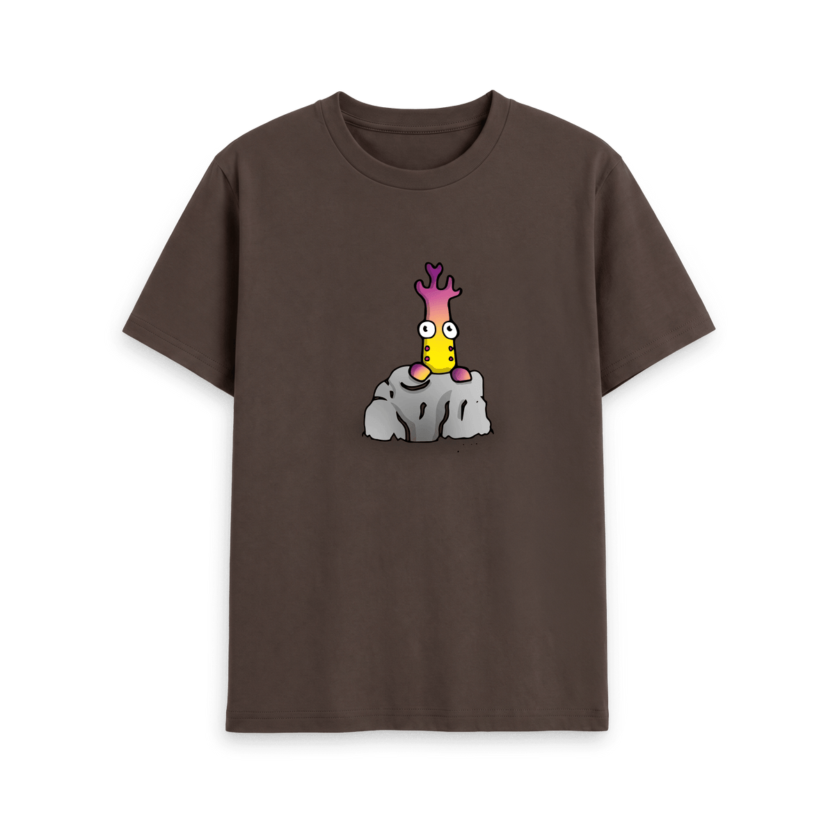 Chocolate Printed T-shirt Front