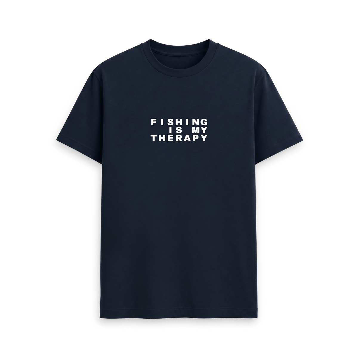 Navy Blue Printed T-shirt Front