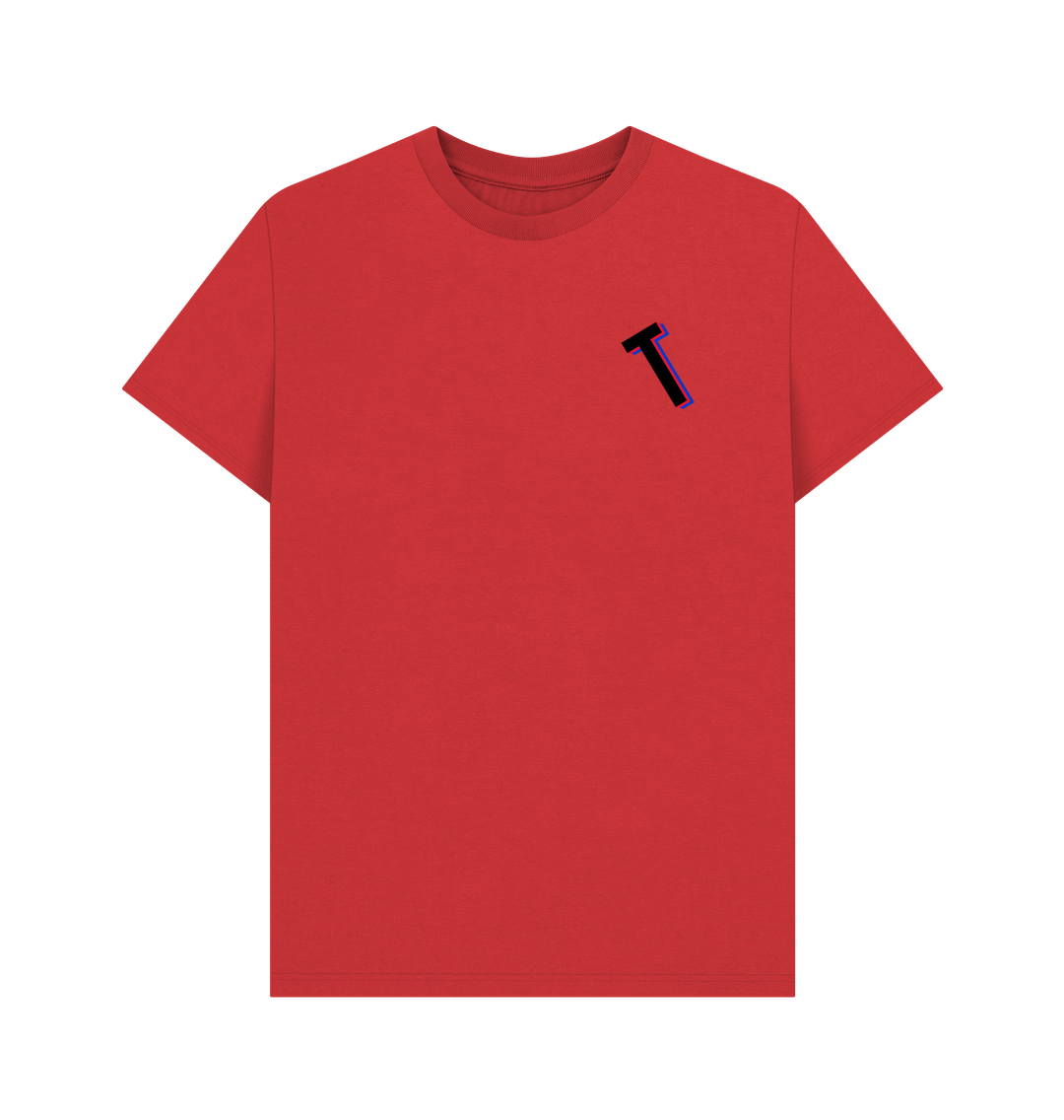 Red Organic Cotton Men's T-Shirt T Mini