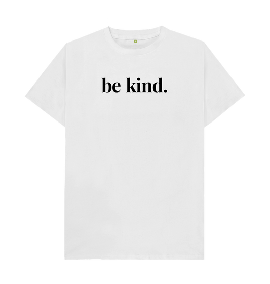 White Men's Mental Health Organic Cotton T-Shirt Be Kind