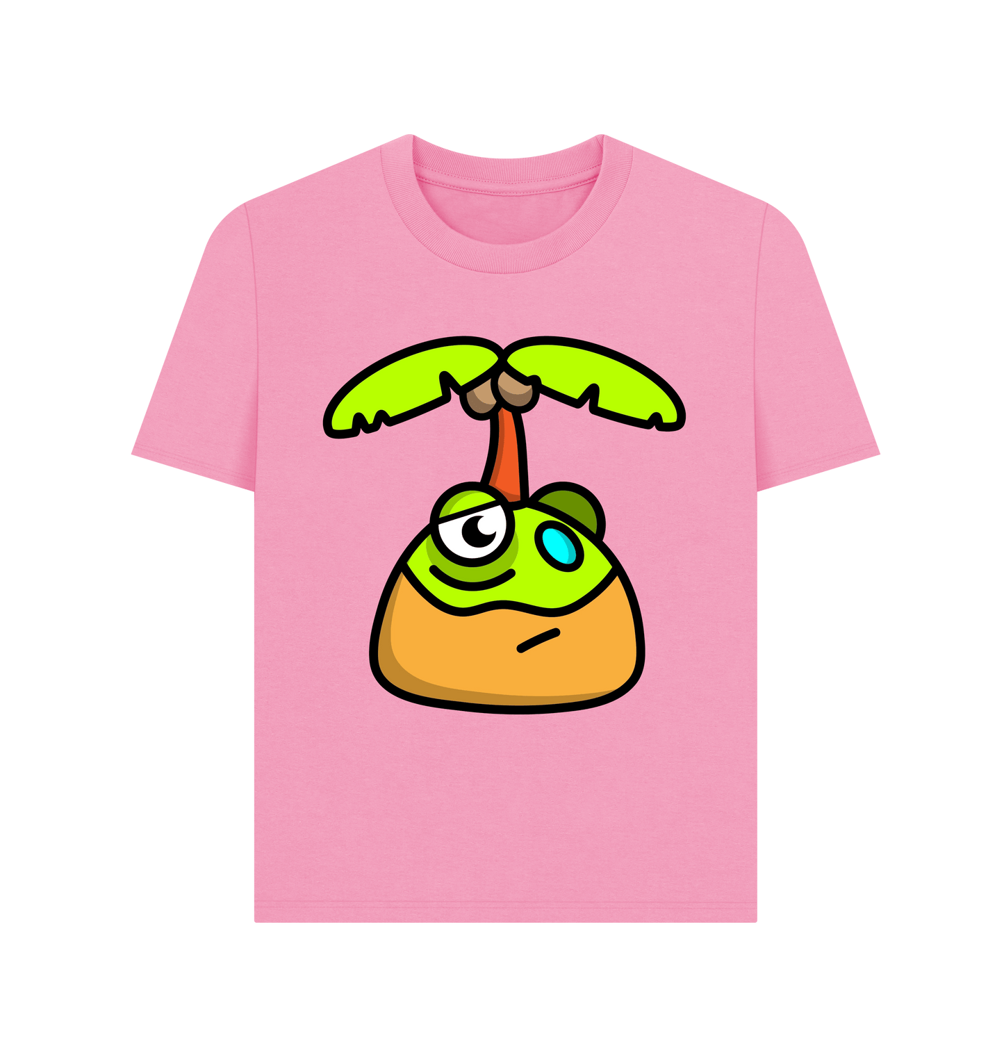 Rose Pink Printed T-shirt Front