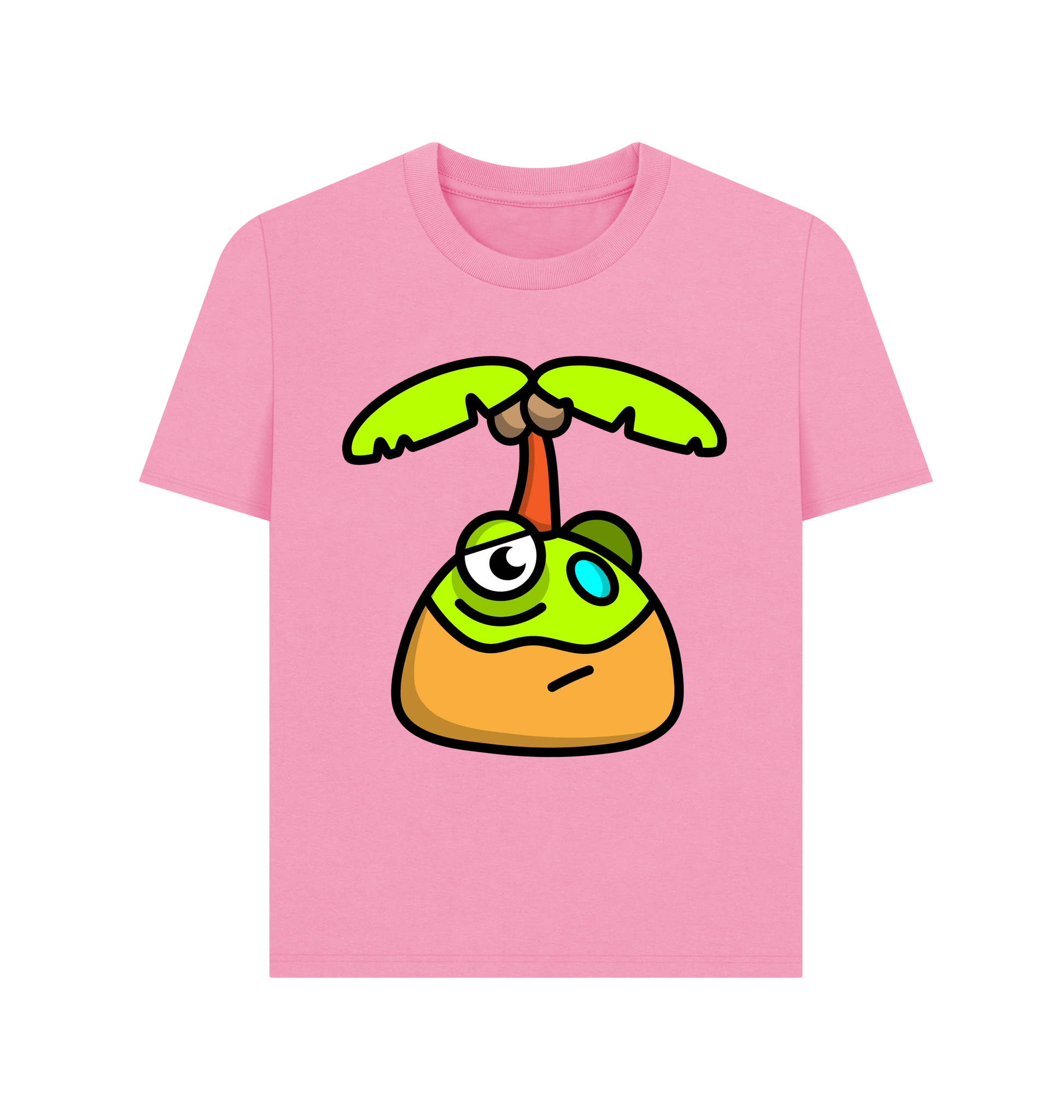 Rose Pink Printed T-shirt Front