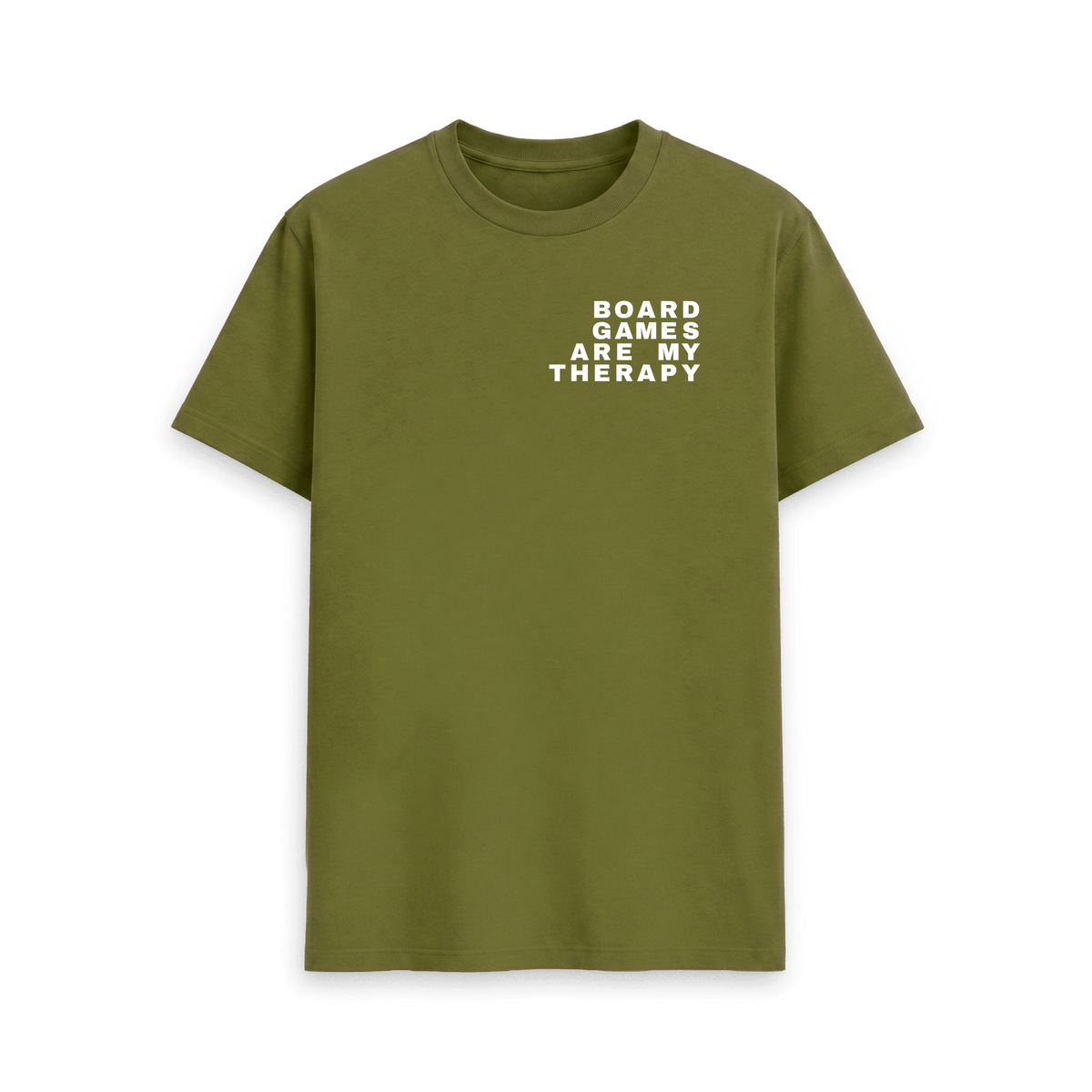 Moss Green Printed T-shirt Front