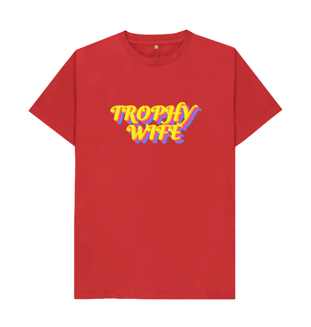 Red Organic Cotton Woman's Trophy Wife T-Shirt