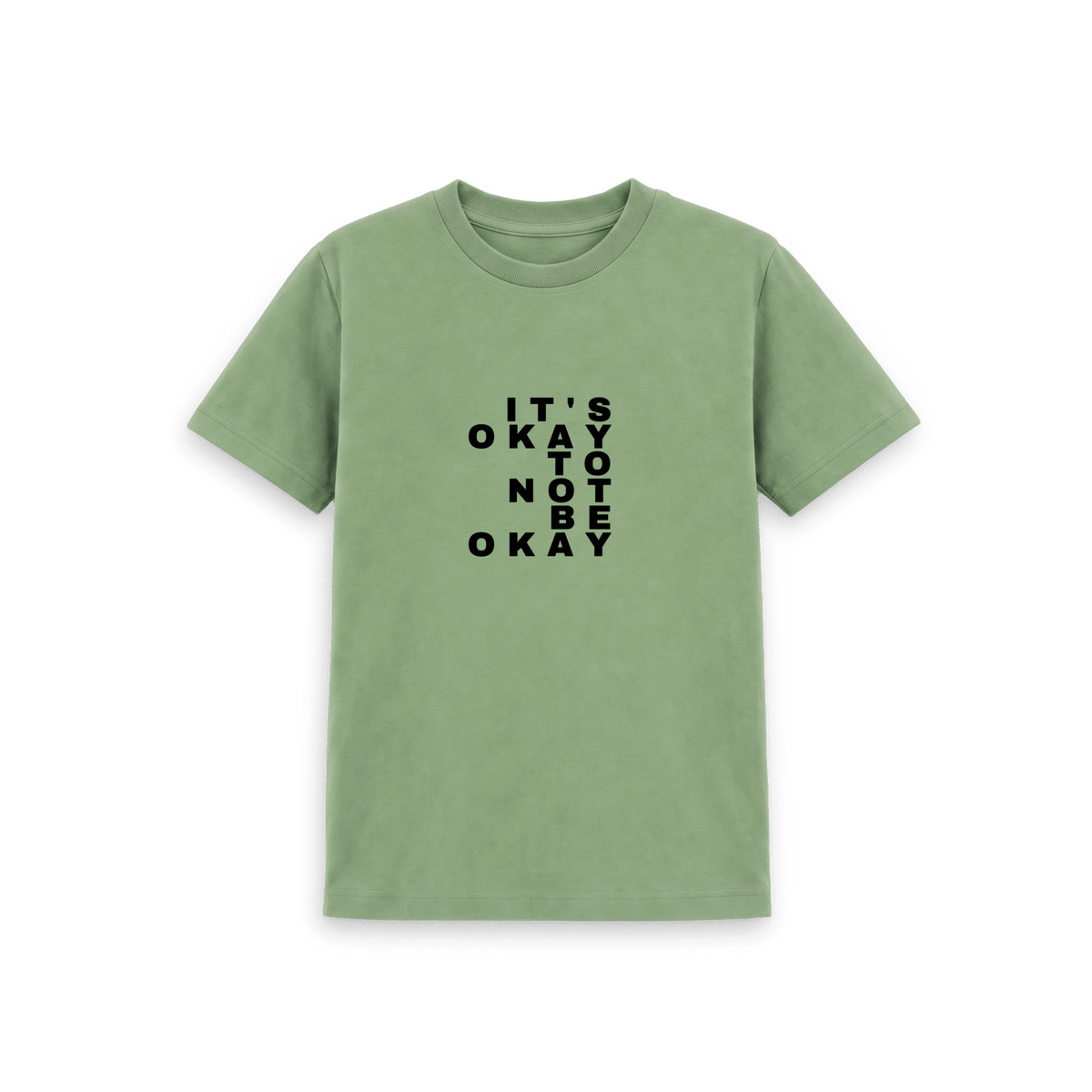 Sage Printed Kids T-Shirt Front