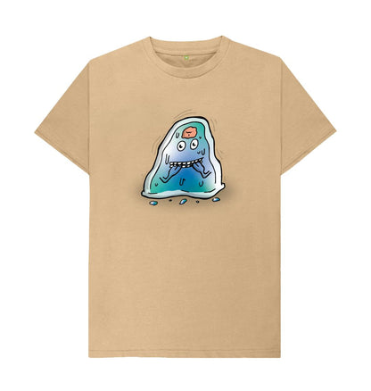 Sand I'm Nervous That's Okay Men's Mental Health Emotion T-Shirt Organic Cotton No Text