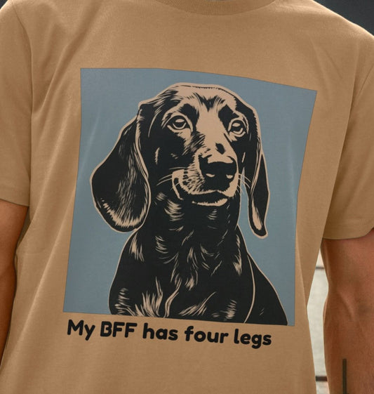 Organic Cotton Mental Health My BFF has four legs Men's T-shirt