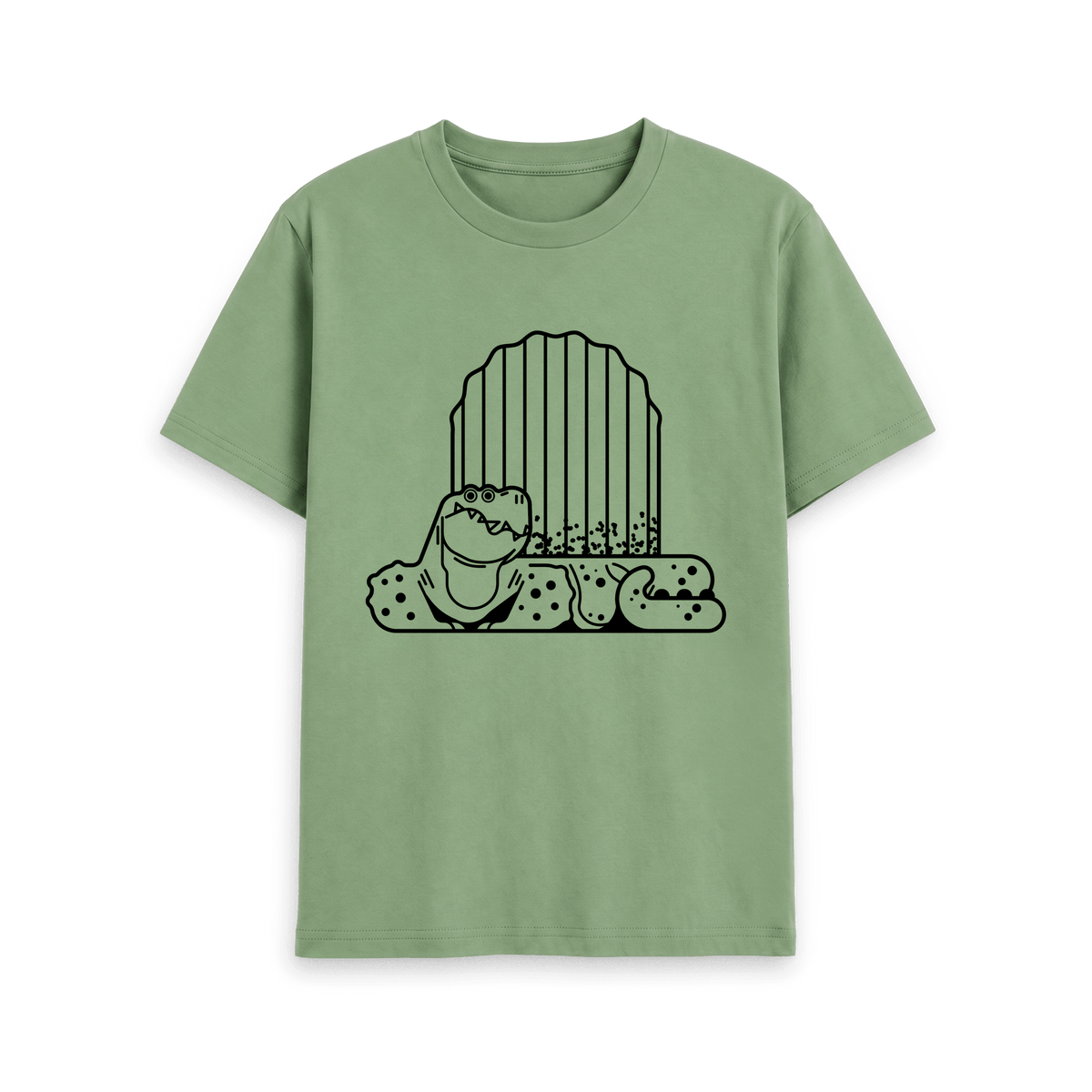 Sage Printed T-shirt Front